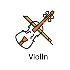Violln icon. Vector Icon Design
