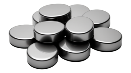 Magnets isolated on transparent png background. Generative ai