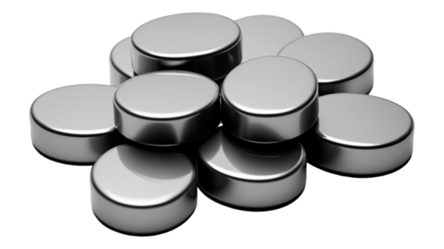 Magnets isolated on transparent png background. Generative ai