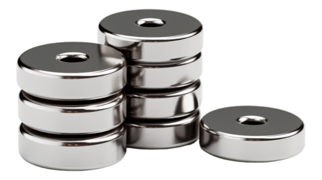 Magnets isolated on transparent png background. Generative ai