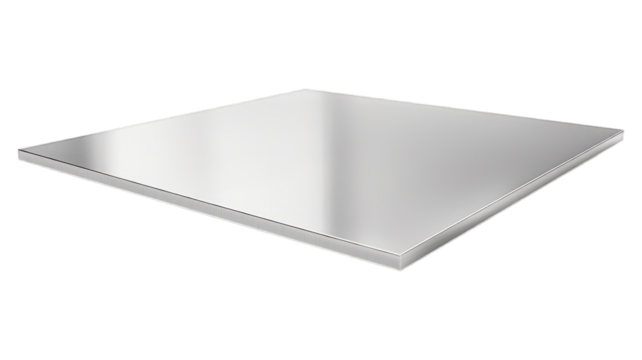 Metal Sheet isolated on transparent png background. Generative ai