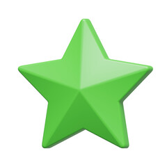 star green 3D Illustration
