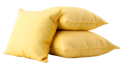 Pillows isolated on transparent png background. Generative ai
