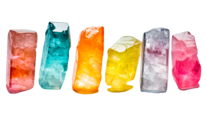 Rock Candy isolated on transparent png background. Generative ai