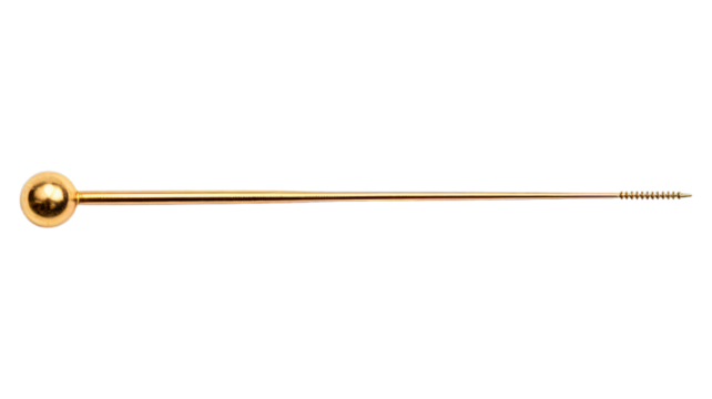 Sewing Needle isolated on transparent png background. Generative ai