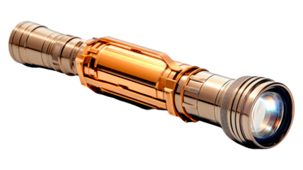 Spyglass isolated on transparent png background. Generative ai