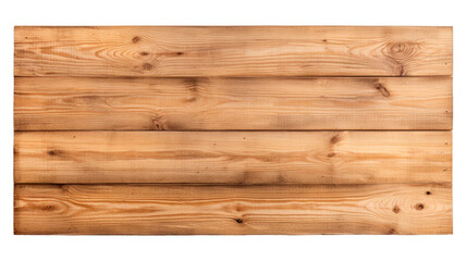 Wood Plank isolated on transparent png background. Generative ai