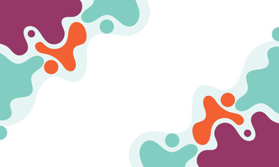 Modern abstract background with fluid organic shape