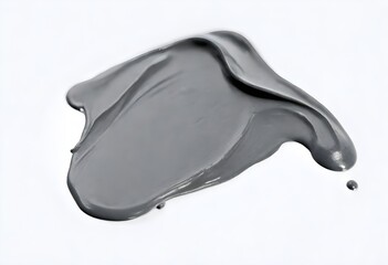 closeup image of a charcoal or grey mud mask create with 