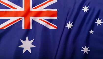 Realistic Artistic Representation of the Australia waving flag