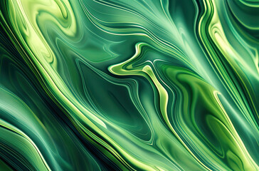 Green soft abstract wave flowing background