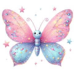 Glitter Butterfly Sublimation Clipart