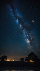 Enchanting Night Sky, Majestic Stars Illuminating the Dark