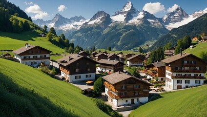 swiss alpine village