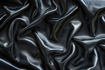 Obraz premium A black fabric with a shiny surface