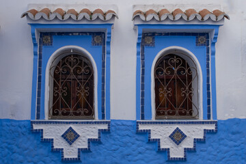 Glimpses of the blue city of Chefchaouen in Morocco