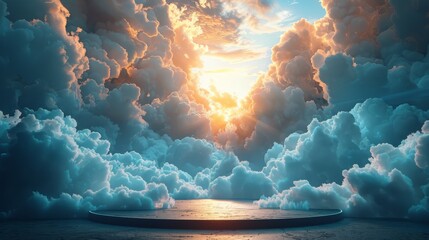 Clouds Over a Body of Water