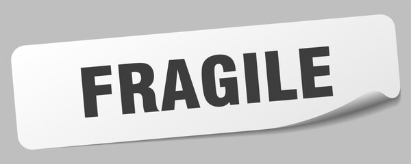 fragile sticker. fragile label