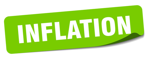 inflation sticker. inflation label