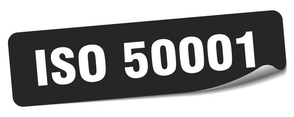 iso 50001 sticker. iso 50001 label