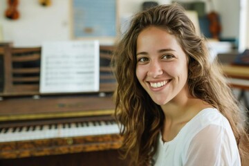 Melodies and Smiles: Portrait of a Music Teacher in Her Element