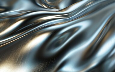 Smooth brushed metal texture with reflective highlights and shadows.