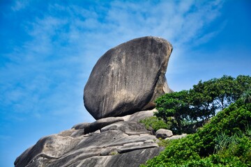 The Sail Rock in the Mu Ko Similan National Park, Ko Similan Islands, Phang Nga Province, Thailand
