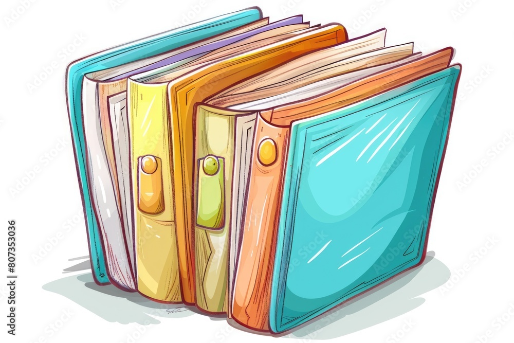 Poster a stack of books sitting on top of each other. perfect for educational and library concepts