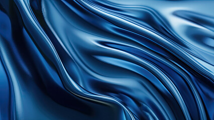 Abstract blue liquid wavy texture background