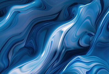 Obraz premium Abstract blue soft wave flowing background