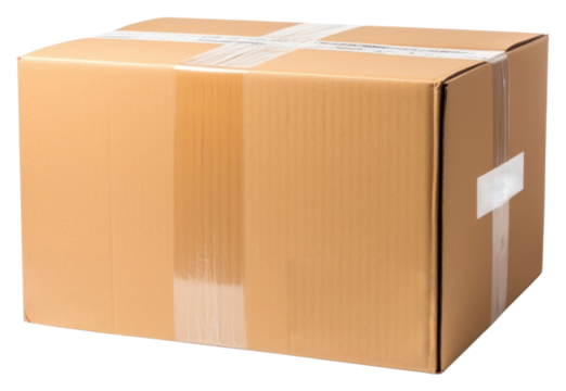 PNG Cardboard carton box delivering.
