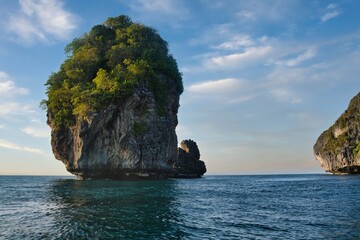 The famous Phi Phi Islands near Puchet (Thailand) are renowned for their stunning beauty, boasting...
