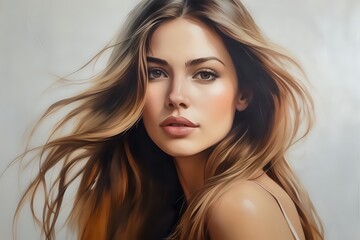 Naklejka premium portrait of a woman