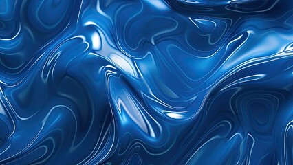 Fototapeta premium Blue liquid fluid abstract background