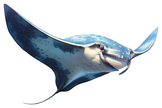 PNG Animal fish white background underwater, digital paint illustration