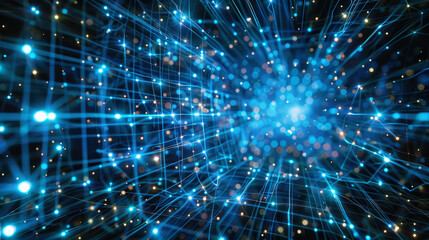 Fototapeta premium abstract light background, concept of the internet, network