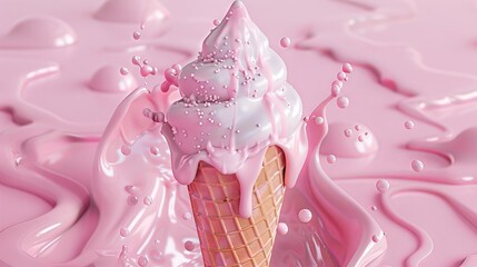 Delicious ice cream wallpaper design
