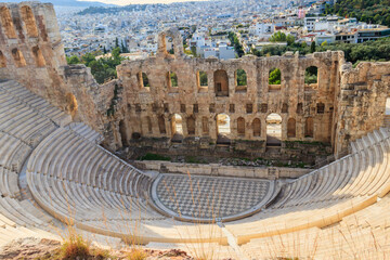 Odeon of Herodes Atticus is a stone Roman theatre structure located on the southwest slope of the...