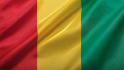 Obraz premium Realistic Artistic Representation of the Guinea waving flag