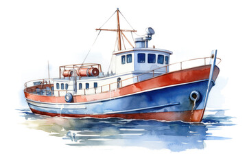 Fototapeta premium PNG Watercraft sailboat vehicle tugboat.