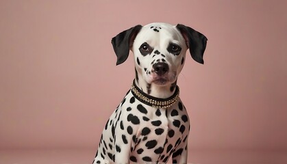 portrait of a dalmatian puppy