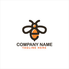 bee logo good for your business like honey production, kid event, education, supplement nutrition, food and drink, and etc