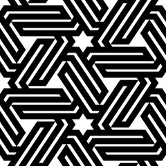 Stars, figures, lines ornament. Geometrical backdrop. Star, polygonal, linear shapes wallpaper. Geometric background. Polygons motif. Digital paper, abstract. Seamless pattern.