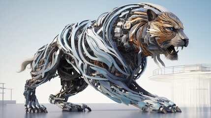 Roaring Designs AI Creates Animal-Shaped Construction.