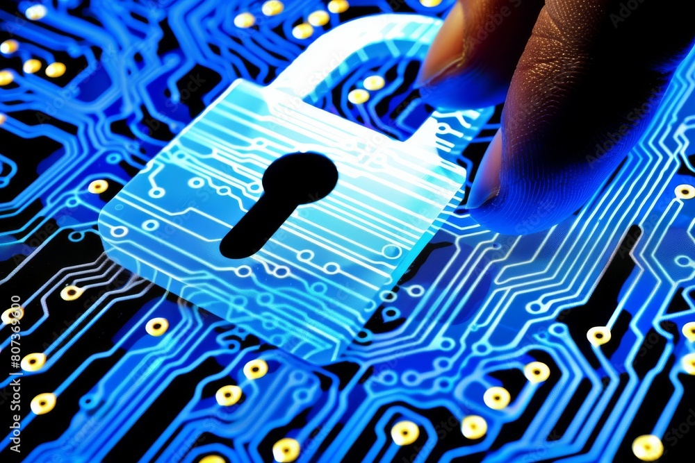 Poster decentralized security measures protect privacy through secure cloud interfaces; encryption supports