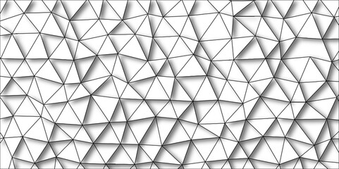 Abstract 3D Low Poly Fractal Design triangle shapes White mosaic textured background. For Interior design & Backdrop Websites, Presentations, Brochures, Social Media Gfx, Luxury/Premium Packaging
