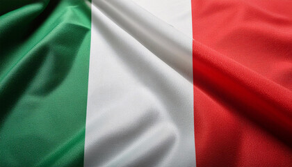 Realistic Artistic Representation of Italy waving flag