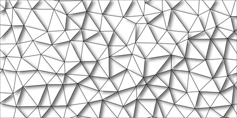 Abstract 3D Low Poly Fractal Design triangle shapes White mosaic textured background. For Interior design & Backdrop Websites, Presentations, Brochures, Social Media Gfx, Luxury/Premium Packaging
