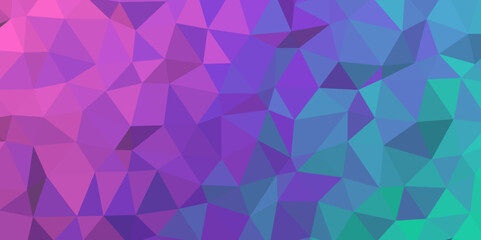 Abstract Isometric Triangle Low Poly Fractal Design Gradient Mosaic Textured Background. For Interior design & Backdrop, Websites, Presentations, Brochures, Luxury/Premium Packaging