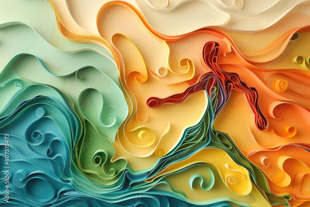 Poster paper cutout of a person floating in water, suitable for various design projects